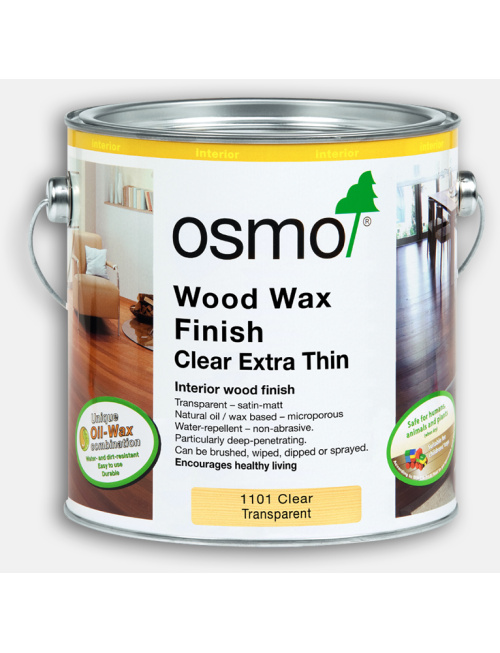 Osmo Wood Wax Finish Extra Thin Clear Satin